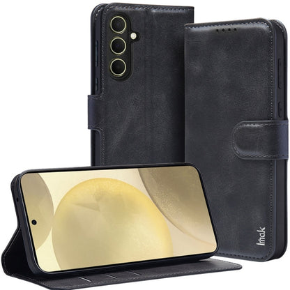 For Samsung Galaxy A35 5G IMAK Count Series Flip Leather Phone Case(Black) by imak