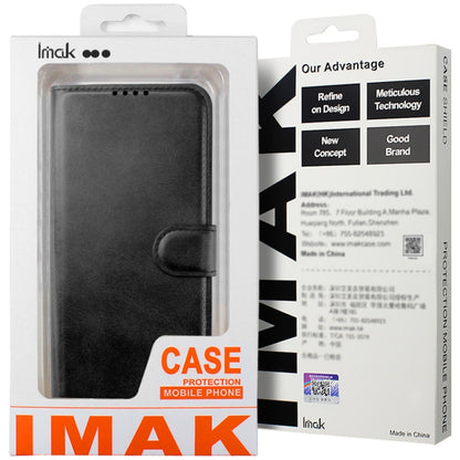 For Samsung Galaxy A35 5G IMAK Count Series Flip Leather Phone Case(Black) by imak
