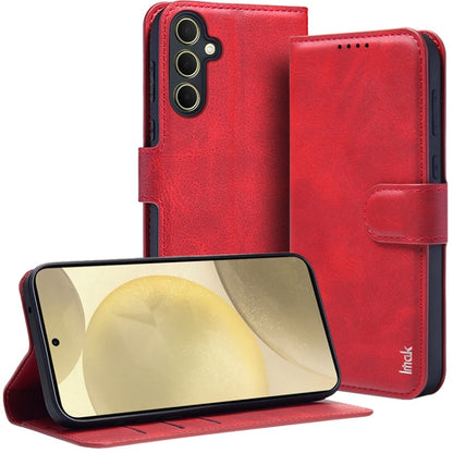 For Samsung Galaxy A55 5G IMAK Count Series Flip Leather Phone Case(Red) by imak