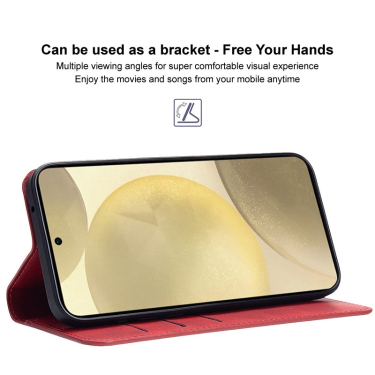 For Samsung Galaxy A55 5G IMAK Count Series Flip Leather Phone Case(Red) by imak