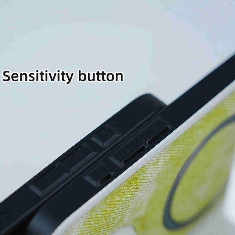 For iPhone 12 Pro Max Contrast Color Denim MagSafe Magnetic Phone Case(Yellow Green) by buy2fix