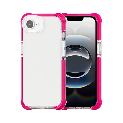 For iPhone 16e Acrylic Full Coverage Shockproof Phone Case(Pink) by buy2fix