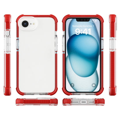 For iPhone 16e Acrylic Full Coverage Shockproof Phone Case(Red) by buy2fix