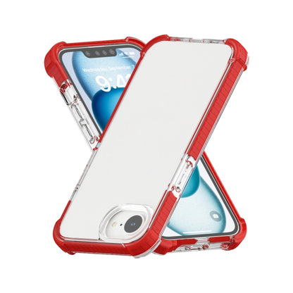 For iPhone 16e Acrylic Full Coverage Shockproof Phone Case(Red) by buy2fix