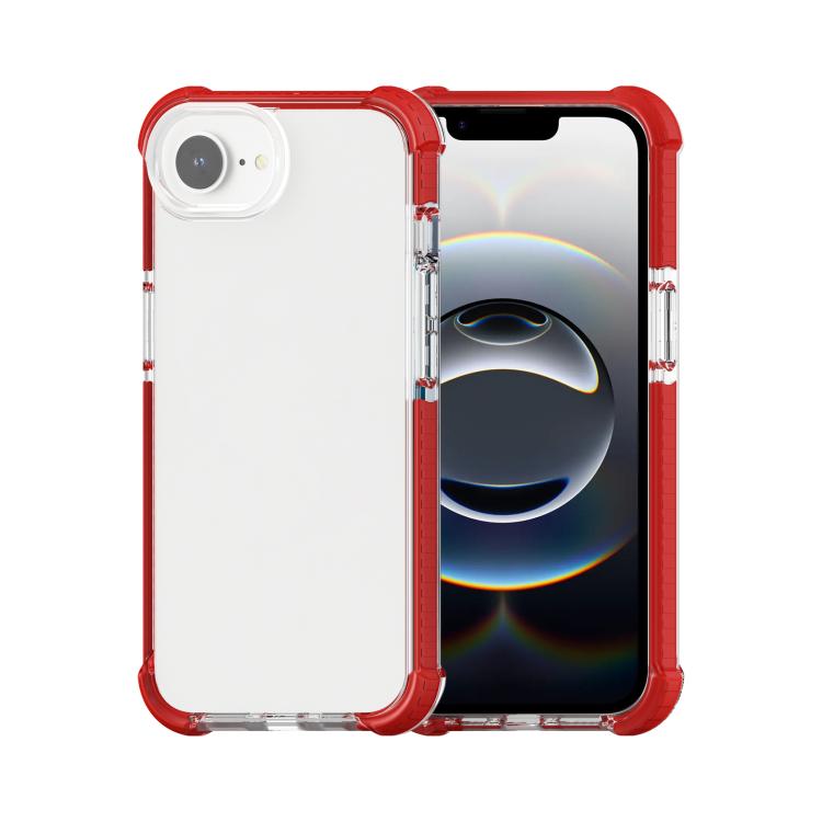 For iPhone 16e Acrylic Full Coverage Shockproof Phone Case(Red) by buy2fix