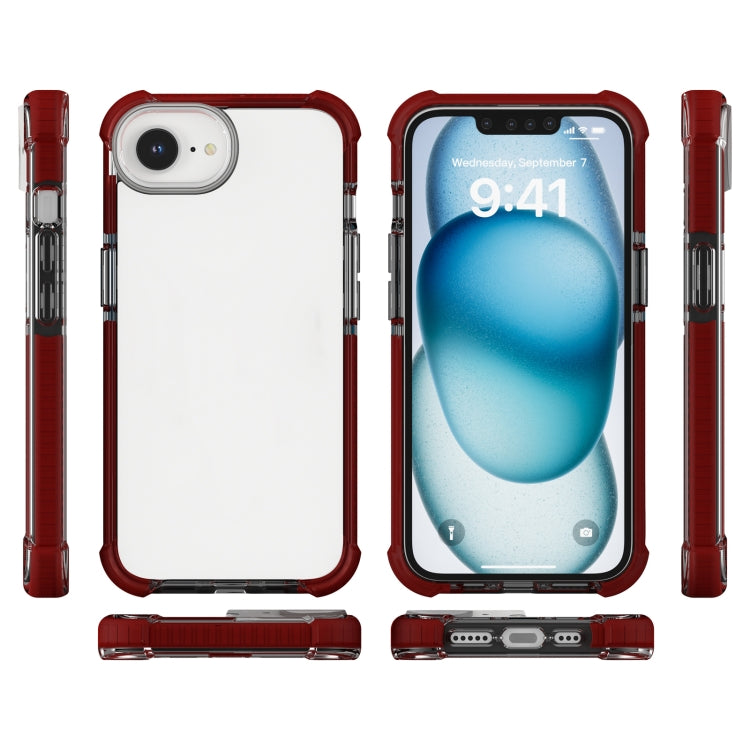 For iPhone 16e Acrylic Full Coverage Shockproof Phone Case(Brown) by buy2fix