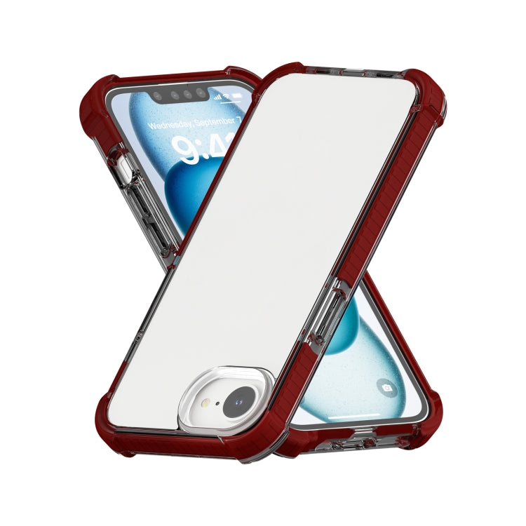 For iPhone 16e Acrylic Full Coverage Shockproof Phone Case(Brown) by buy2fix