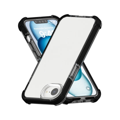For iPhone 16e Acrylic Full Coverage Shockproof Phone Case(Black) by buy2fix