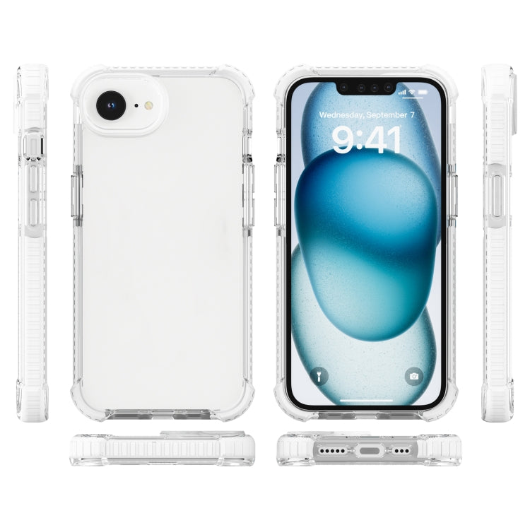 For iPhone 16e Acrylic Full Coverage Shockproof Phone Case(Transparent) - iPhone 16e Cases by buy2fix | Online Shopping UK | buy2fix