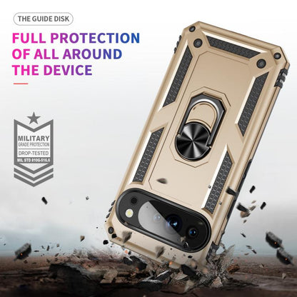 For Google Pixel 10 Shockproof TPU + PC Phone Case with Holder(Gold) - Google Cases by buy2fix | Online Shopping UK | buy2fix