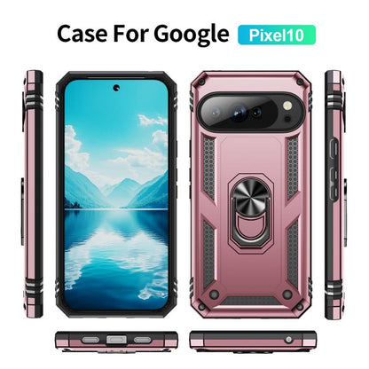 For Google Pixel 10 Shockproof TPU + PC Phone Case with Holder(Rose Gold) - Google Cases by buy2fix | Online Shopping UK | buy2fix