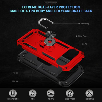 For Google Pixel 10 Pro XL Shockproof TPU + PC Phone Case with Holder(Red) - Google Cases by buy2fix | Online Shopping UK | buy2fix