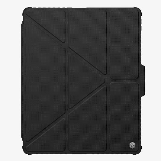 For iPad Pro 13 2024 NILLKIN Bumper Pro Multi-angle Folding Style Tablet Leather Case(Black) - iPad Pro 13 2024 Cases by NILLKIN | Online Shopping UK | buy2fix