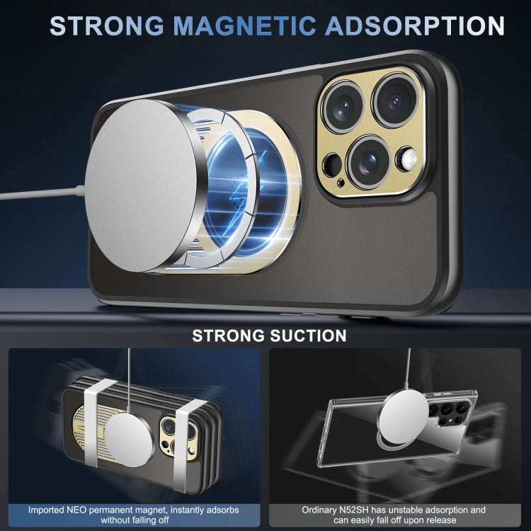 For iPhone 12 Pro Max Heat Dissipation Aromatherapy MagSafe Holder Phone Case(Gold) - iPhone 12 Pro Max Cases by buy2fix | Online Shopping UK | buy2fix