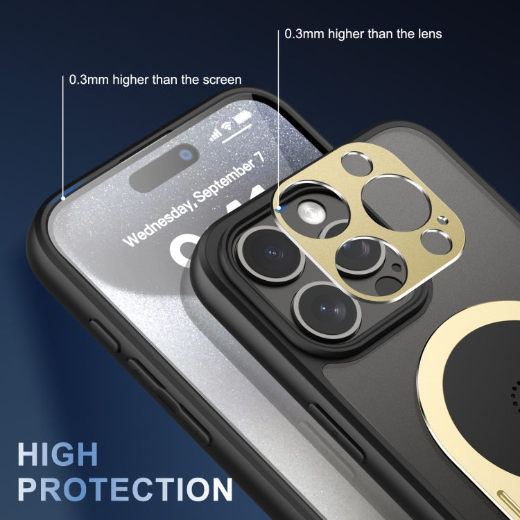 For iPhone 12 Pro Max Heat Dissipation Aromatherapy MagSafe Holder Phone Case(Gold) - iPhone 12 Pro Max Cases by buy2fix | Online Shopping UK | buy2fix