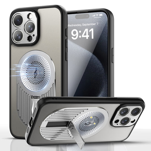 For iPhone 12 Pro Max Heat Dissipation Aromatherapy MagSafe Holder Phone Case(Silver) - iPhone 12 Pro Max Cases by buy2fix | Online Shopping UK | buy2fix