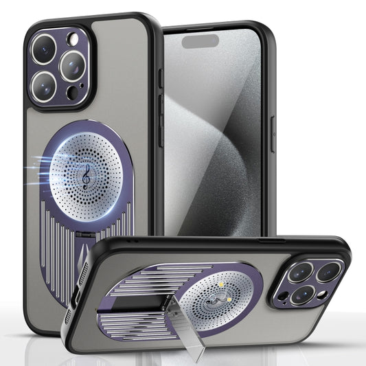 For iPhone 12 Pro Max Heat Dissipation Aromatherapy MagSafe Holder Phone Case(Purple) - iPhone 12 Pro Max Cases by buy2fix | Online Shopping UK | buy2fix