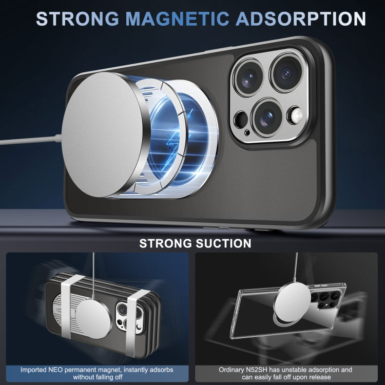 For iPhone 13 Pro Max Heat Dissipation Aromatherapy MagSafe Holder Phone Case(Silver) - iPhone 13 Pro Max Cases by buy2fix | Online Shopping UK | buy2fix