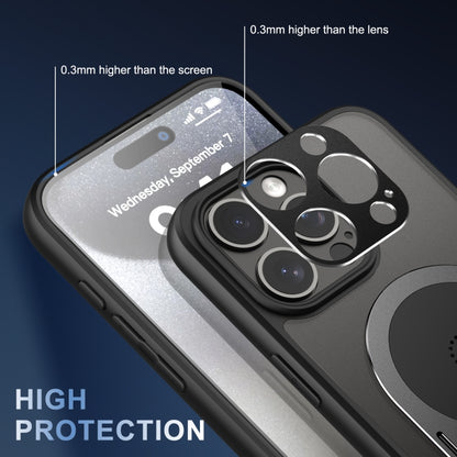 For iPhone 14 Heat Dissipation Aromatherapy MagSafe Holder Phone Case(Black) - iPhone 14 Cases by buy2fix | Online Shopping UK | buy2fix