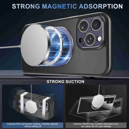 For iPhone 14 Heat Dissipation Aromatherapy MagSafe Holder Phone Case(Purple) - iPhone 14 Cases by buy2fix | Online Shopping UK | buy2fix