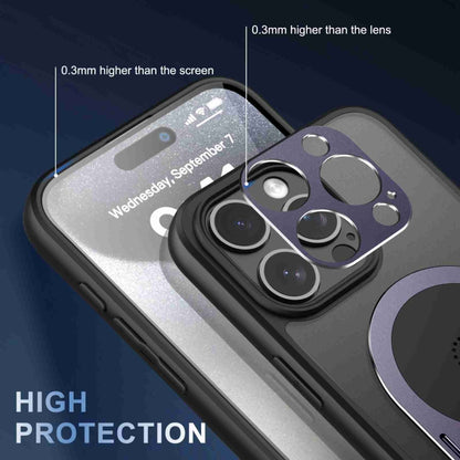 For iPhone 14 Heat Dissipation Aromatherapy MagSafe Holder Phone Case(Purple) - iPhone 14 Cases by buy2fix | Online Shopping UK | buy2fix