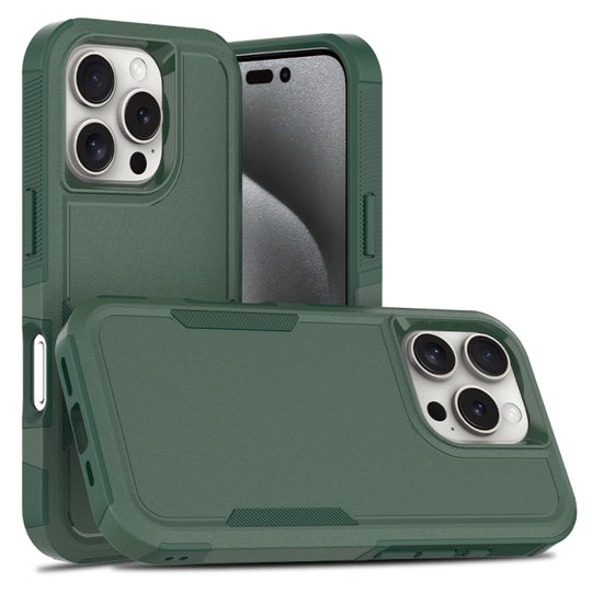 For iPhone 16 Pro 2 in 1 PC + TPU Phone Case(Dark Green)
