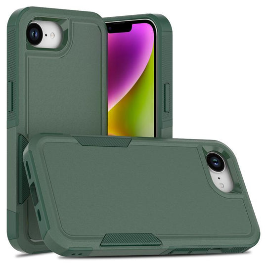 For iPhone 17e / 16e 2 in 1 PC + TPU Phone Case(Dark Green)