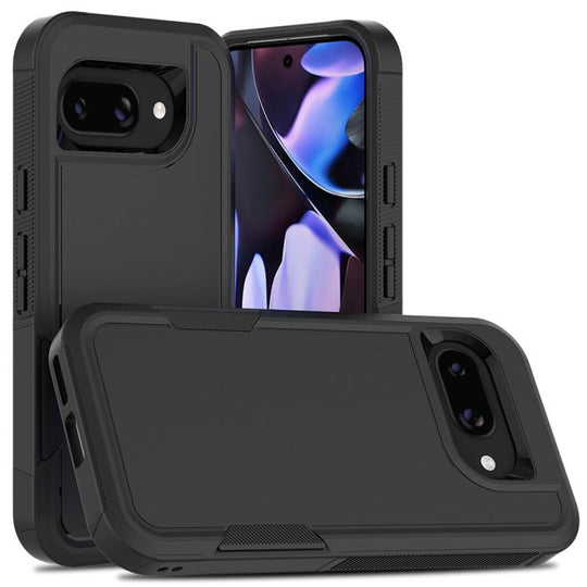 For Google Pixel 9a 2 in 1 PC + TPU Phone Case(Black)