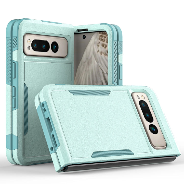 For Google Pixel Fold 2 in 1 PC + TPU Phone Case(Light Green) by buy2fix