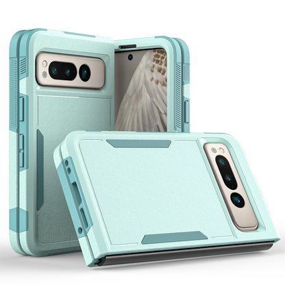 For Google Pixel Fold 2 in 1 PC + TPU Phone Case(Light Green) by buy2fix