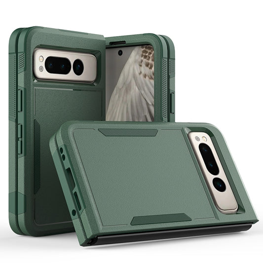 For Google Pixel Fold 2 in 1 PC + TPU Phone Case(Dark Green) by buy2fix
