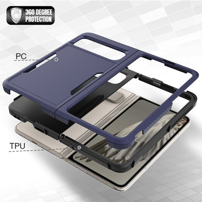 For Google Pixel Fold 2 in 1 PC + TPU Phone Case(Dark Blue) by buy2fix