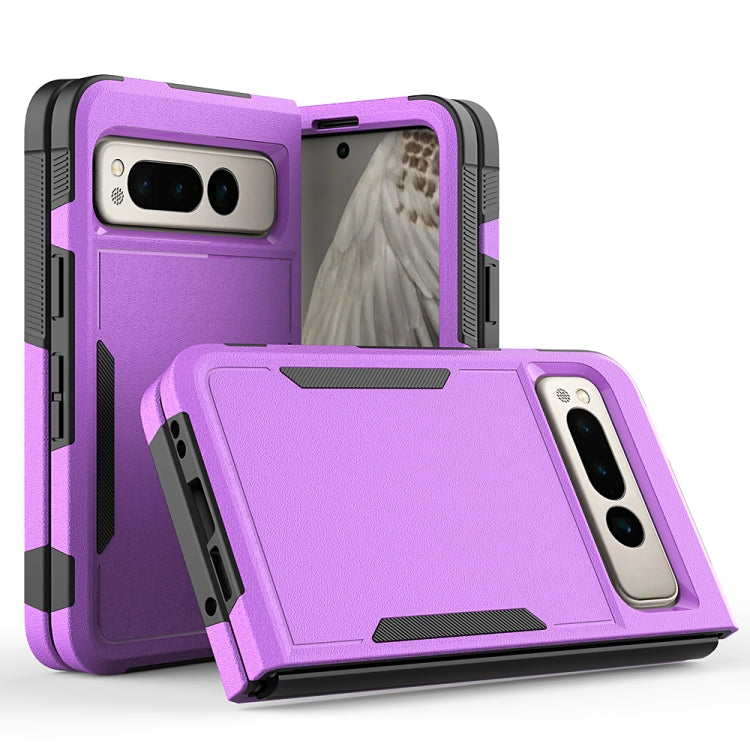 For Google Pixel Fold 2 in 1 PC + TPU Phone Case(Purple) by buy2fix