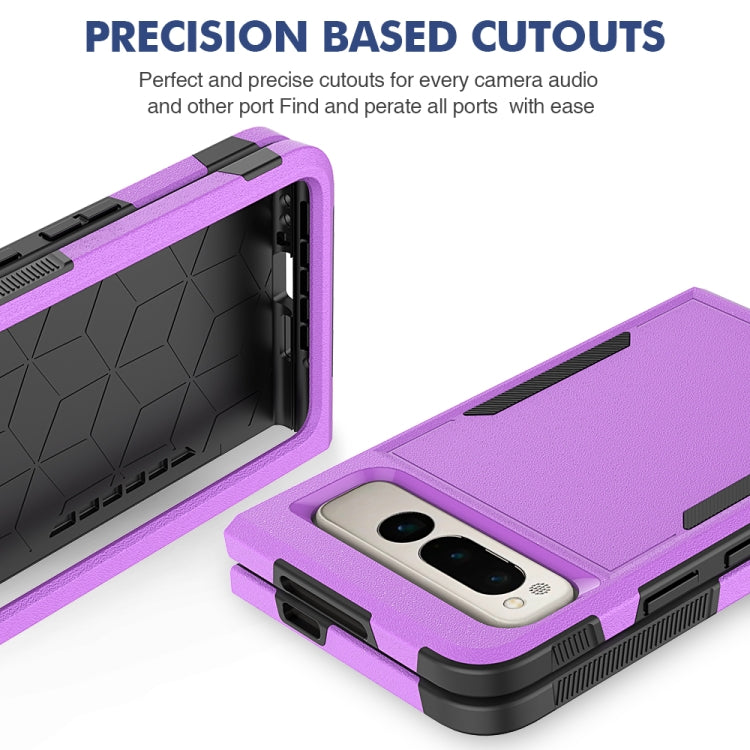 For Google Pixel Fold 2 in 1 PC + TPU Phone Case(Purple) by buy2fix