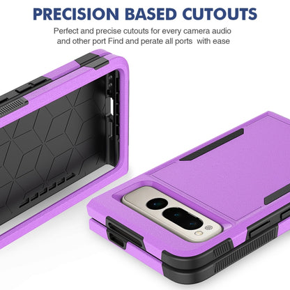 For Google Pixel Fold 2 in 1 PC + TPU Phone Case(Purple) by buy2fix