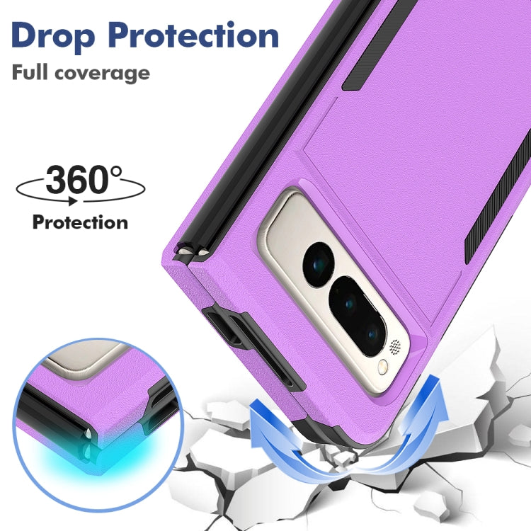 For Google Pixel Fold 2 in 1 PC + TPU Phone Case(Purple) by buy2fix
