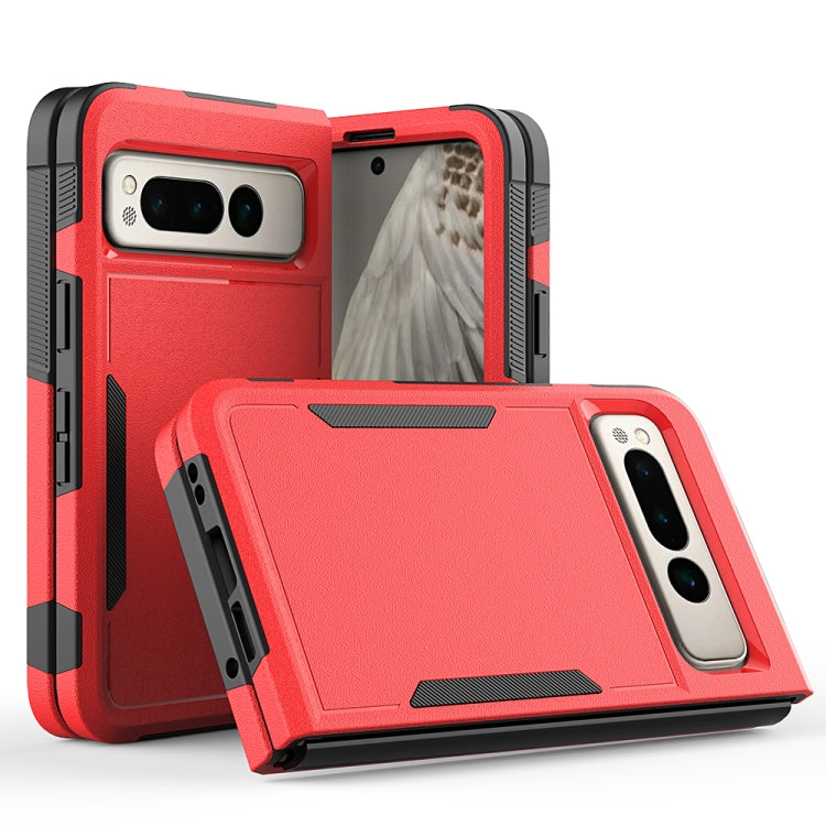 For Google Pixel Fold 2 in 1 PC + TPU Phone Case(Red) by buy2fix