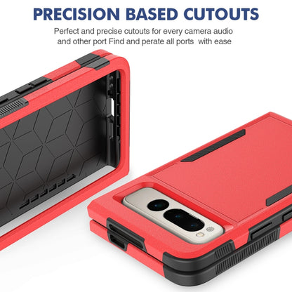 For Google Pixel Fold 2 in 1 PC + TPU Phone Case(Red) by buy2fix