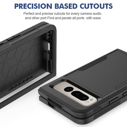 For Google Pixel Fold 2 in 1 PC + TPU Phone Case(Black) by buy2fix