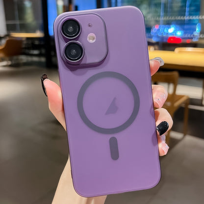 For iPhone 11 Ultra-thin MagSafe Frosted PC Phone Case(Clear Deep Purple) by buy2fix