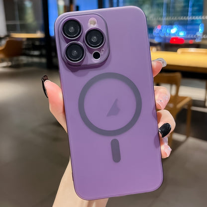 For iPhone 11 Pro Ultra-thin MagSafe Frosted PC Phone Case(Clear Deep Purple) by buy2fix