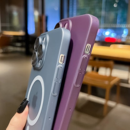 For iPhone 11 Pro Ultra-thin MagSafe Frosted PC Phone Case(Clear Deep Purple) by buy2fix