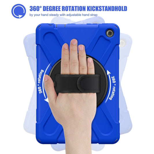 For Amazon Kindle Fire HD10 2023 Silicone Hybrid PC Full Body Tablet Case(Blue) - Amazon by buy2fix | Online Shopping UK | buy2fix