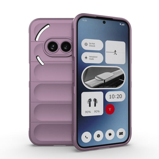 For Nothing Phone 2a Magic Shield TPU + Flannel Phone Case(Purple) - Nothing Cases by buy2fix | Online Shopping UK | buy2fix