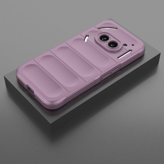 For Nothing Phone 2a Magic Shield TPU + Flannel Phone Case(Purple) - Nothing Cases by buy2fix | Online Shopping UK | buy2fix