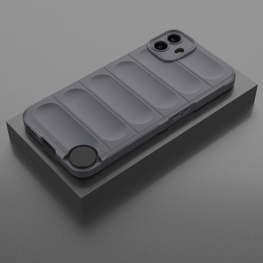 For Nothing CMF Phone 1 Magic Shield TPU + Flannel Phone Case(Dark Grey) - Nothing Cases by buy2fix | Online Shopping UK | buy2fix