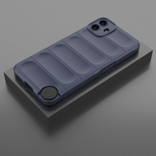 For Nothing CMF Phone 1 Magic Shield TPU + Flannel Phone Case(Dark Blue) - Nothing Cases by buy2fix | Online Shopping UK | buy2fix