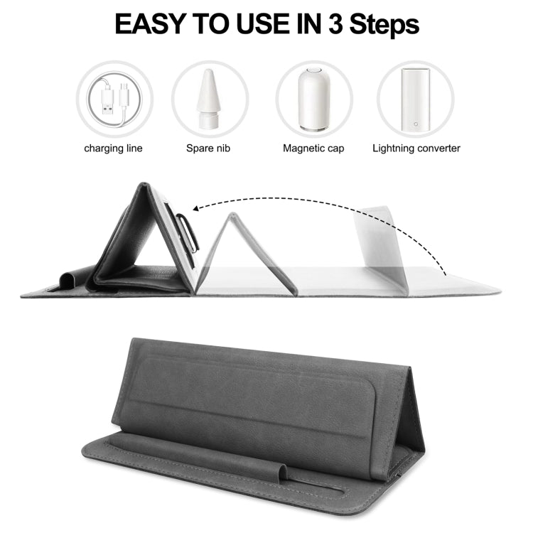 Fold Stand Magnetic Tablet Sleeve Case Liner Bag with Pen Slot For iPad 9.7 / 10.2 / 10.5 / 10.9 / 11 inch(Grey) - iPad Pro 11 (2022/2021) Cases by buy2fix | Online Shopping UK | buy2fix