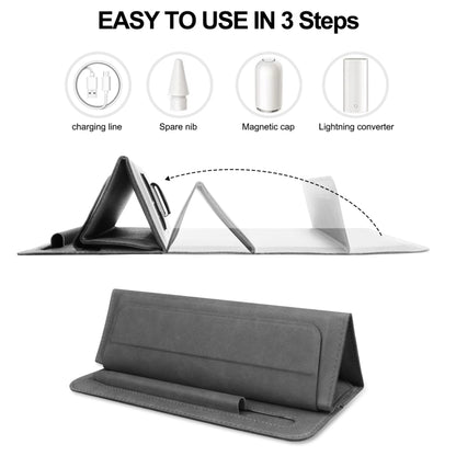 Fold Stand Magnetic Tablet Sleeve Case Liner Bag with Pen Slot For iPad 9.7 / 10.2 / 10.5 / 10.9 / 11 inch(Grey) - iPad Pro 11 (2022/2021) Cases by buy2fix | Online Shopping UK | buy2fix