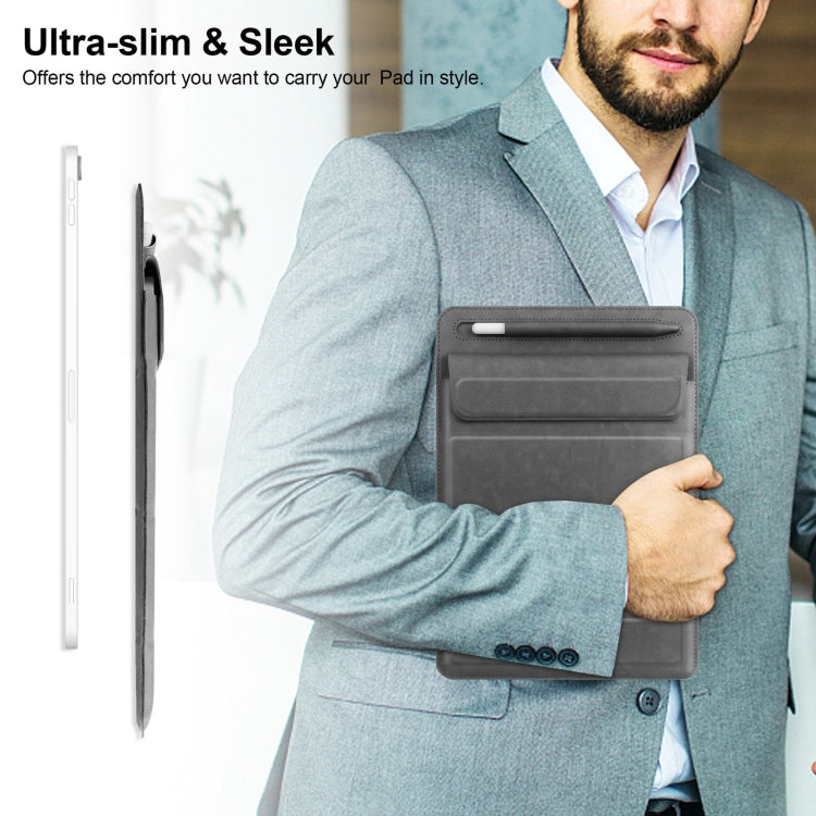 Fold Stand Magnetic Tablet Sleeve Case Liner Bag with Pen Slot For iPad 9.7 / 10.2 / 10.5 / 10.9 / 11 inch(Grey) - iPad Pro 11 (2022/2021) Cases by buy2fix | Online Shopping UK | buy2fix